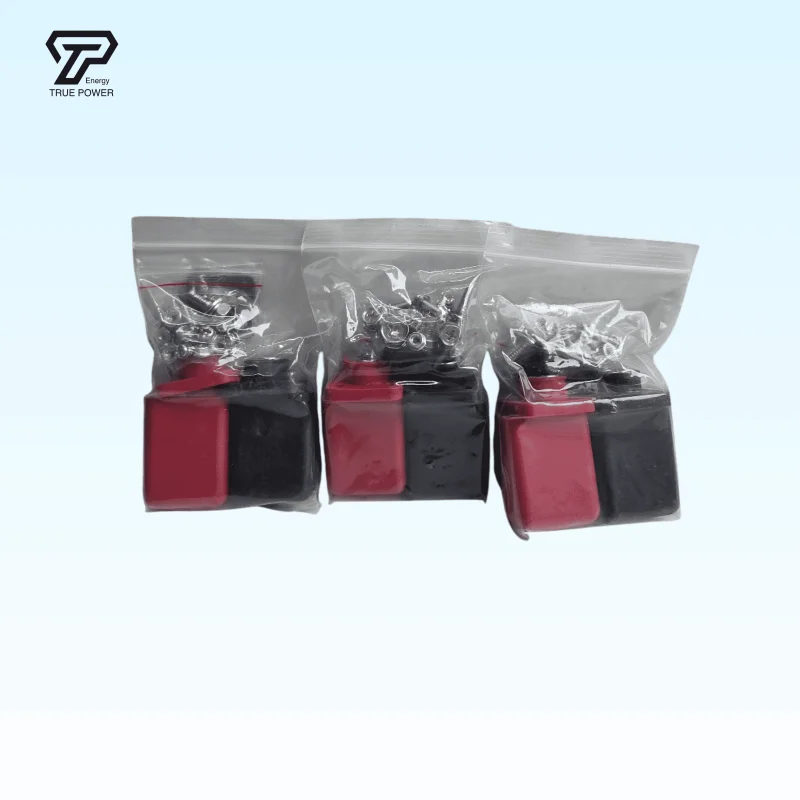 Bộ Cọc Bình Kết Nối Pin Lithium Năng Lượng Mặt Trời (Đỏ - Đen, 50A~200A)